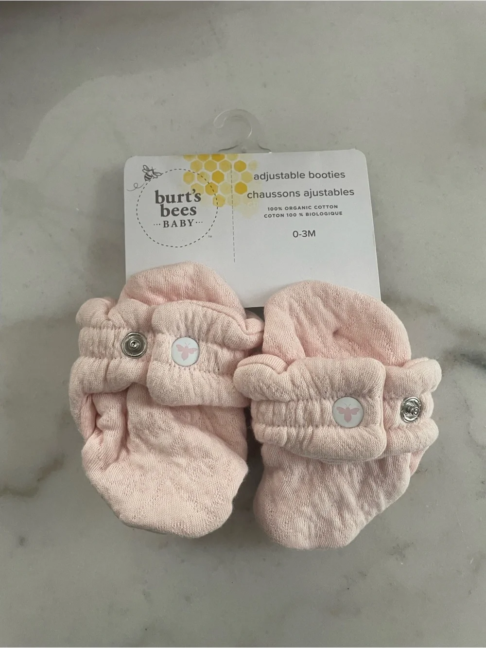 cloud island Pink Knit Blanket Pink Baby booties, baby shower gift #0209